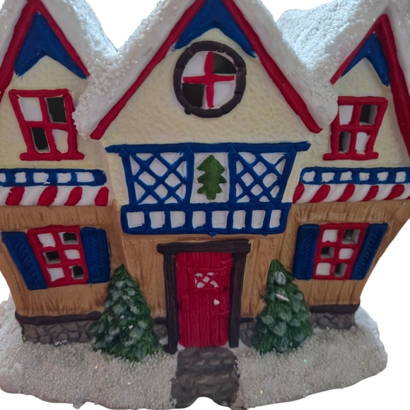 Vintage RARE 1993 Mervyns Santa's Workshop Still Lights Up - Picture 4 of 10